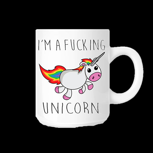 Cană: Unicorn - I am a fucking unicorn - Red Goblin