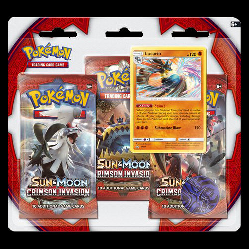 Pokemon Trading Card Game: Sun & Moon Crimson Invasion Triple Pack Booster - Red Goblin