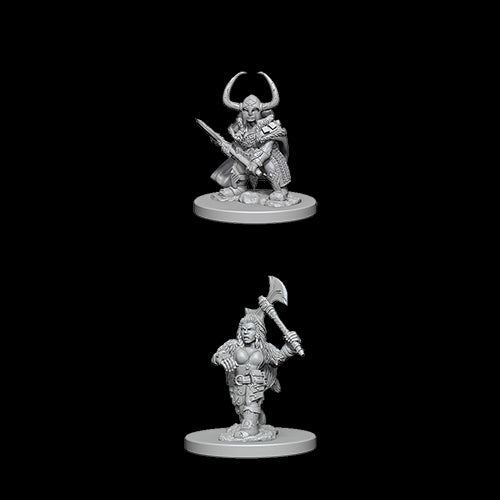 D&D Nolzur's Marvelous Unpainted Miniatures: Dwarf Female Barbarian - Red Goblin