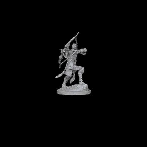 D&D Nolzur's Marvelous Unpainted Miniatures: Elf Male Bard - Red Goblin