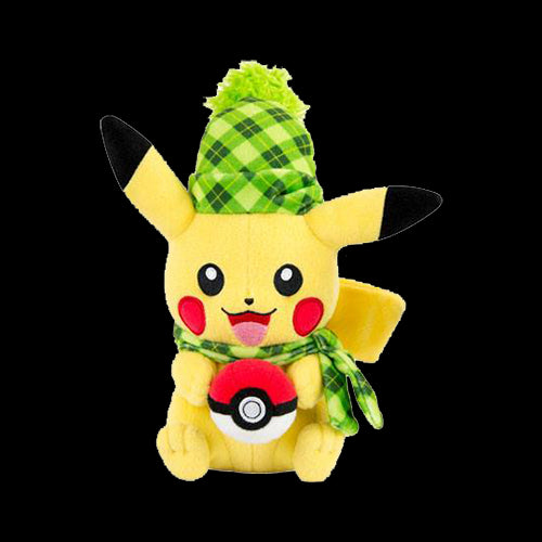 Figurina de plus: Winter Pikachu - Red Goblin