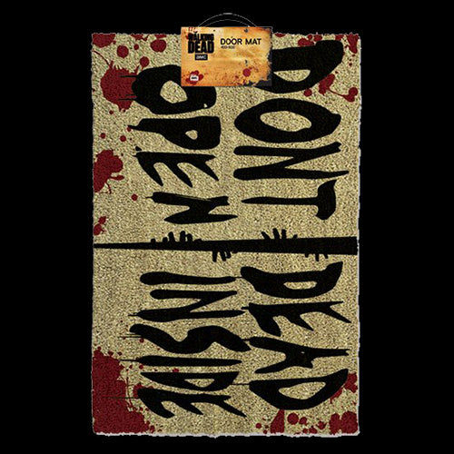 Covor: Walking Dead Doormat Don't Open Dead Inside - Red Goblin