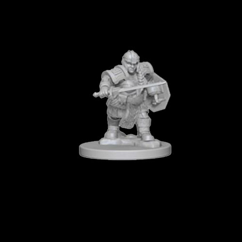 D&D Nolzur's Marvelous Unpainted Miniatures: Dwarf Female Fighter - Red Goblin