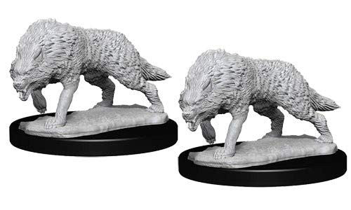 Pathfinder Unpainted Miniatures: Timber Wolves - Red Goblin