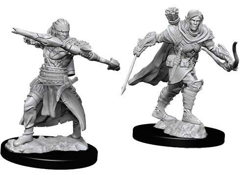 Pathfinder Unpainted Miniatures: Male Half-Elf Ranger - Red Goblin