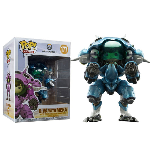 Funko Pop: Overwatch - D.Va & 6" Mech (Blueberry) (Exclusiv) - Red Goblin