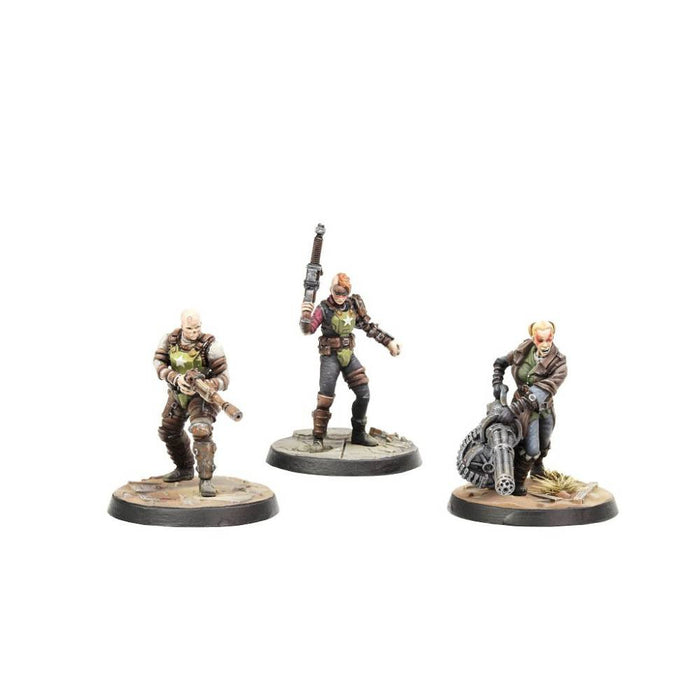 Expansiune Fallout: Wasteland Warfare - Ack Ack, Sinjin & Avery Miniaturi - Red Goblin