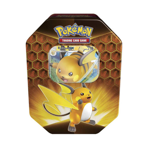 Joc Pokemon Trading Card Game Hidden Fates Tin Raichu - Red Goblin