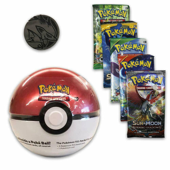 Pachet Boostere Pokemon Trading Card Game Poke Ball Tin Seria 3 - Red Goblin