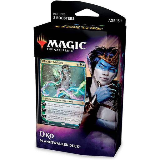 Pachet Magic: the Gathering Throne of Eldraine Planeswalker Deck - Oko, the Trickster - Red Goblin