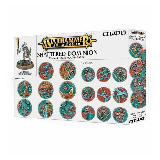 Baza Miniaturi Warhammer AoS Shattered Dominion 32mm Round Bases - Red Goblin