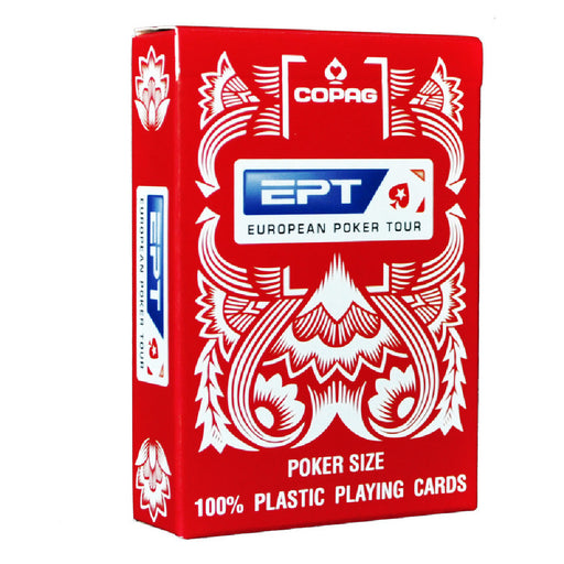 Carti de Joc Plastic European Poker Tour Rosu - Red Goblin