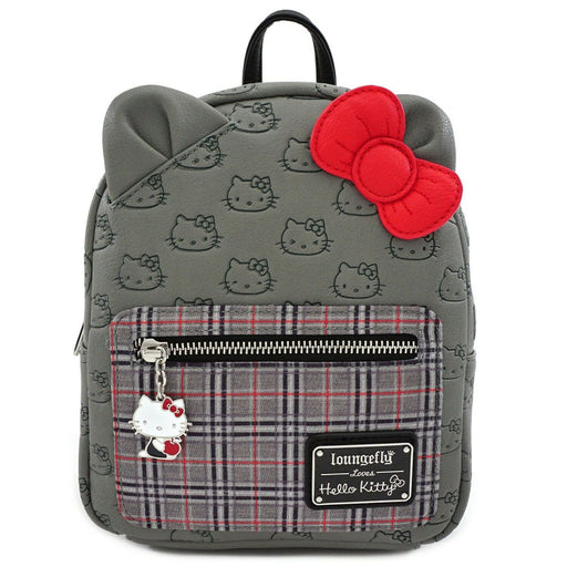 Ghiozdan Loungefly Hello Kitty Gri Kitty - Red Goblin