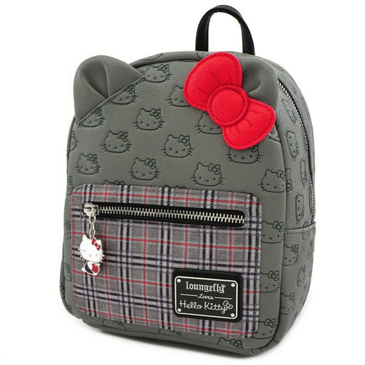 Ghiozdan Loungefly Hello Kitty Gri Kitty - Red Goblin