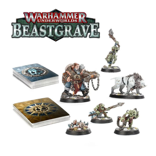 Expansiune Warhammer Underworlds Beastgrave Hrothgorn's Mantrappers - Red Goblin