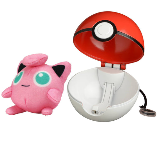 Pachet Poke Ball si Figurina de Plus Pokemon Pop Action Jigglypuff - Red Goblin