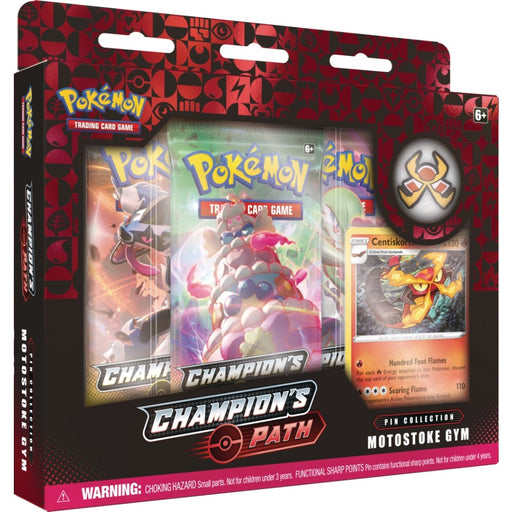 Pokemon Trading Card Game Champion's Path Pin Collection Motostoke Gym - Red Goblin