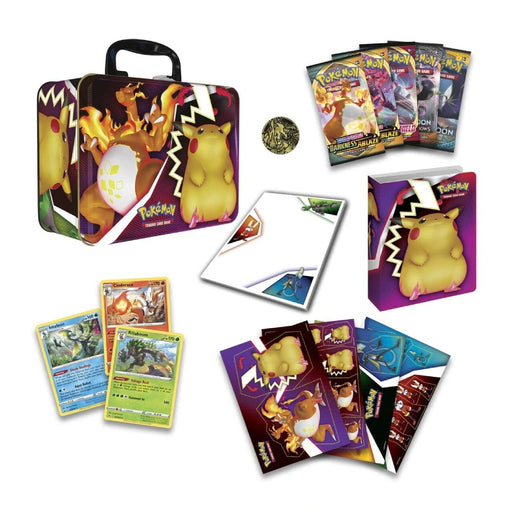 Pokemon Trading Card Game Collectors Chest Tin Vivid Voltage Charizard Pikachu - Red Goblin