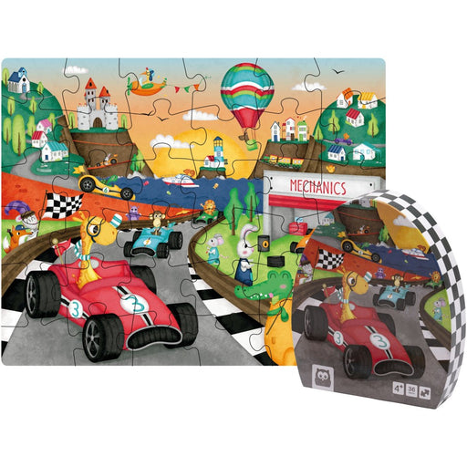 Puzzle Educativ 36 Piese Karting - Red Goblin