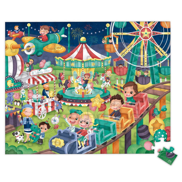 Puzzle Educativ 100 Piese Parcul de Distracție - Red Goblin