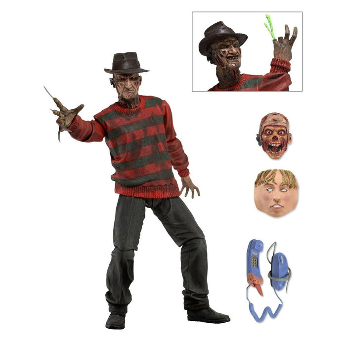 Figurina Articulata Nightmare On Elm Street Freddy Krueger Ultimate Deluxe 18cm - Red Goblin