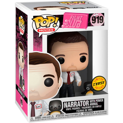 Figurina Funko Pop Fight Club Narrator with Power Animal (Chase) DETERIORAT - Red Goblin