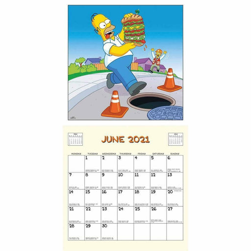 Calendar Danilo The Simpsons Square - Red Goblin