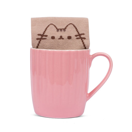 Set Pusheen Sock in a Mug Pink Cupcake - Red Goblin