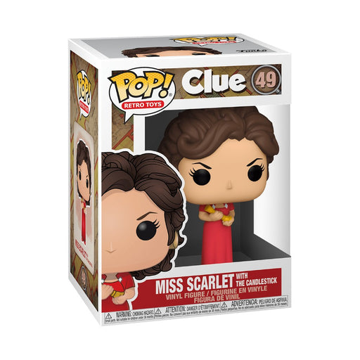 Figurina Funko Pop Clue Miss Scarlet with Candlestick - Red Goblin