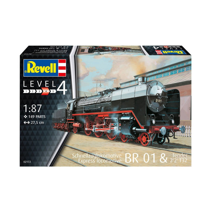 Figurina Kit de Asamblare Express Locomotive BR01 with tender 2'2' T32 (1:87) - Red Goblin