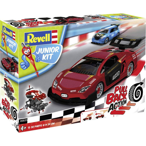 Figurina Kit de Asamblare Pull Back Racing Car Red - 38 piese - Red Goblin