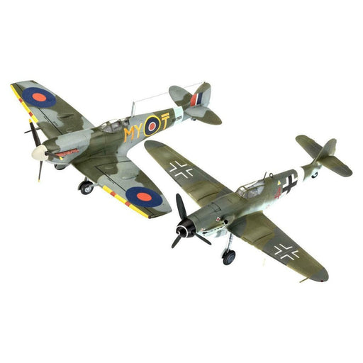 Set Figurine Kit de Asamblare Messerschmitt Bf109G-10 & Spitfire Mk.V (1:72) - Red Goblin