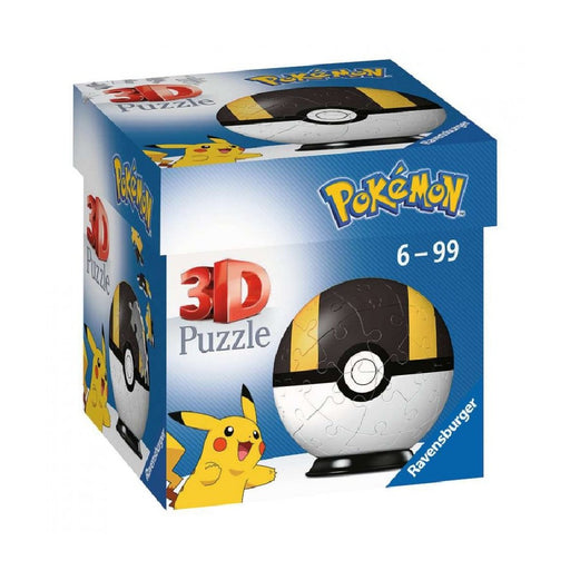 Ravensburger 3D Puzzle-Ball - Pokeball Negru - Red Goblin