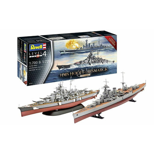 Set Kit de Asamblare HMS HOOD vs BISMARCK - 80th Anniversary (1:700 & 1:720) - Red Goblin