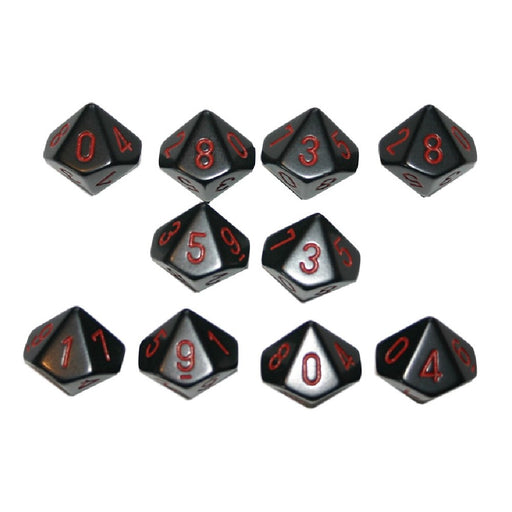 Set 10 zaruri d10 Opace - Red Goblin