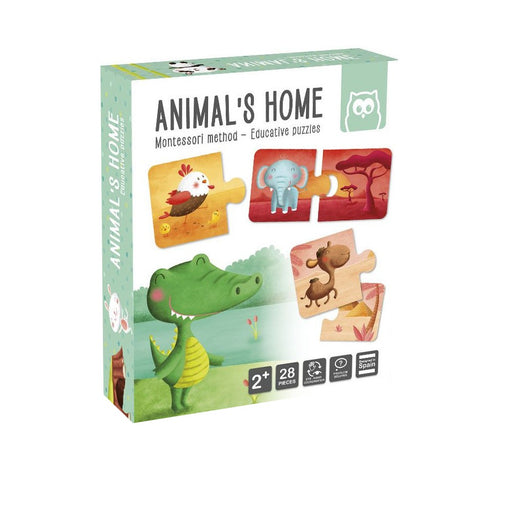 Puzzle Educativ Montessori Animale si mediul lor de viata - Red Goblin