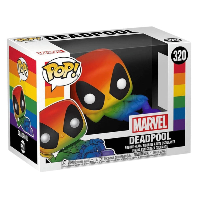 Figurina Funko Pop Marvel Pride - Deadpool (RNBW) - Red Goblin