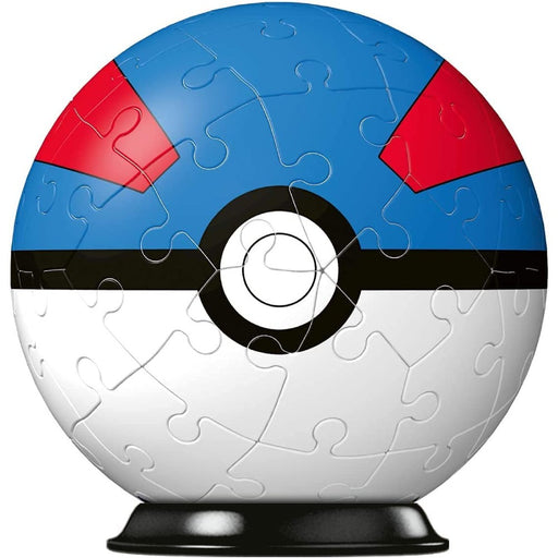 Ravensburger 3D Puzzle-Ball - Pokeball Albastru - Red Goblin