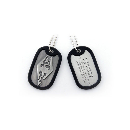 Colier: The Elder Scrolls V- Skyrim Dog Tags Dovahkiin - Red Goblin