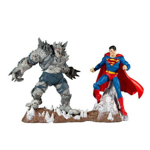 Set 2 Figurine Articulate DC Collector Superman vs Devastator 7in Scale - Red Goblin