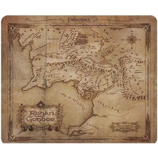 Mousepad Flexibil Lord Of The Ring - Rohan & Gondor Map - Red Goblin