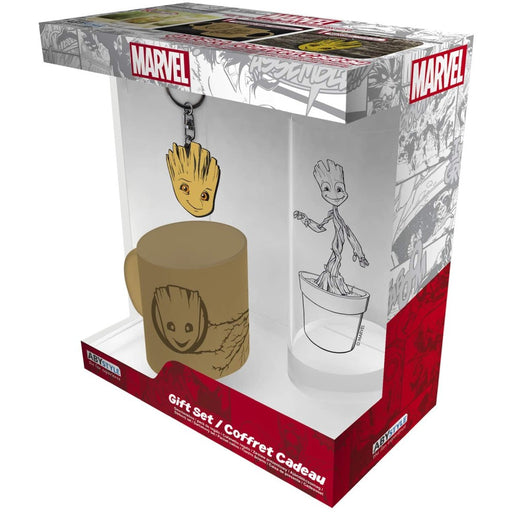 Set Cadou Mini Cana + Pahar + Breloc Marvel - Groot - Red Goblin