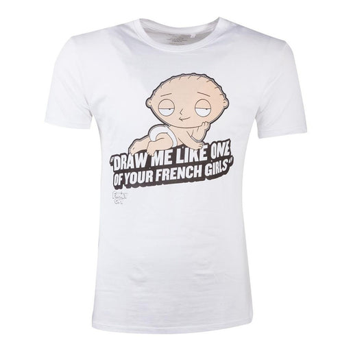 Tricou Family Guy Stewie French Girls - Red Goblin