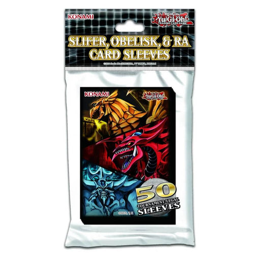 Sleeve-uri YGO - Slifer, Obelisk, & Ra (50 Sleeves) - Red Goblin